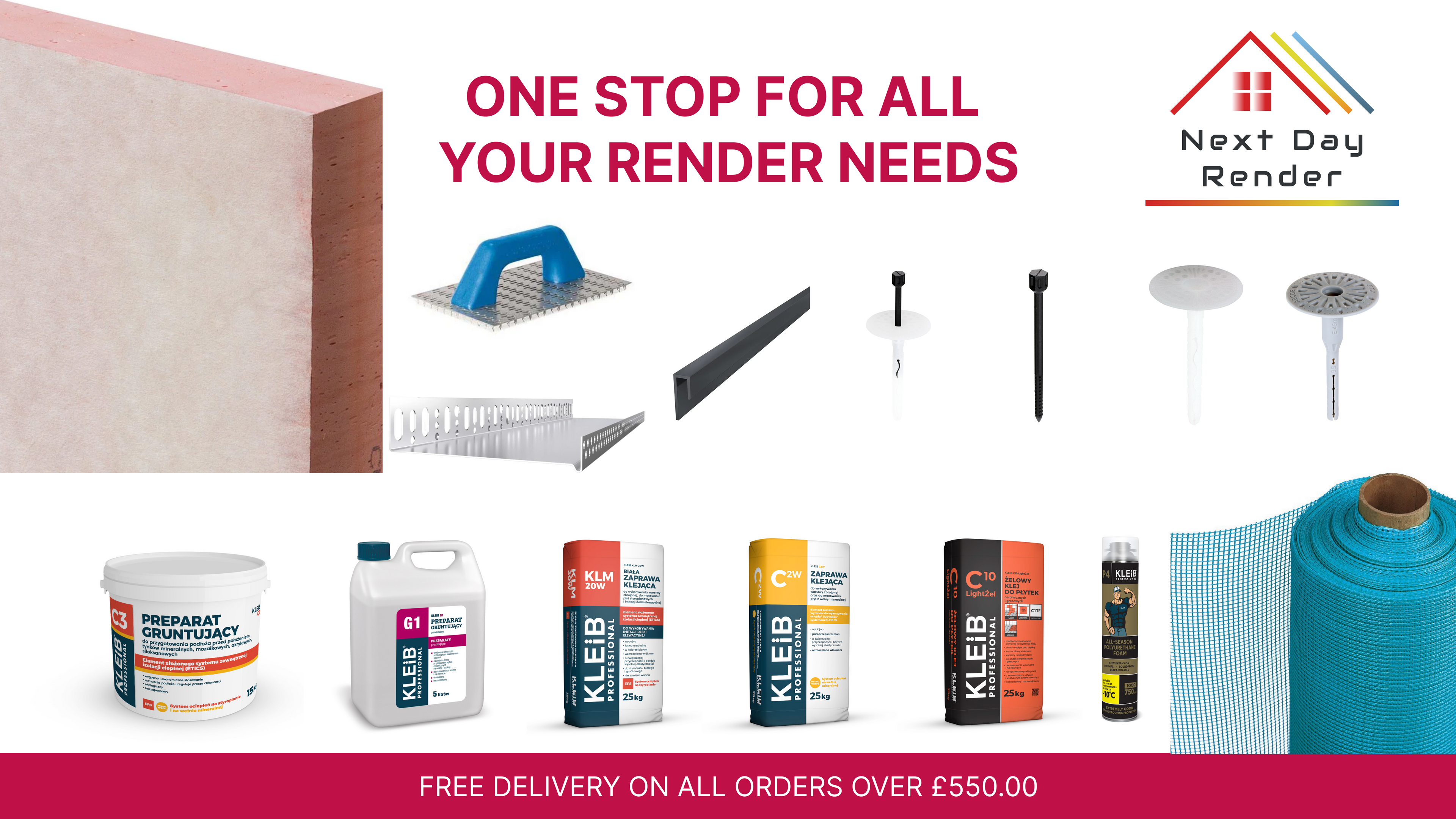 Next day render one stop for all your render needs. Brand of next day insulation